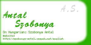 antal szobonya business card